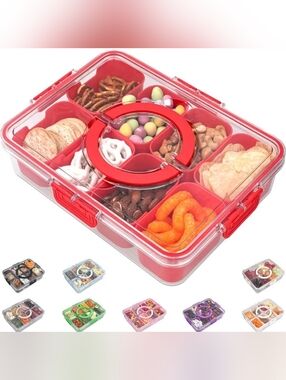 Patent Divided Serving Tray with Lid & Handle